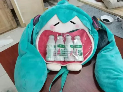 Hatsune Miku Plush Shoulder Bag – Kawaii Backpack for Fans