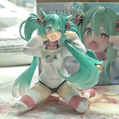 4.5" Hatsune Miku Neko T-Shirt Ver. – Desktop Collectible