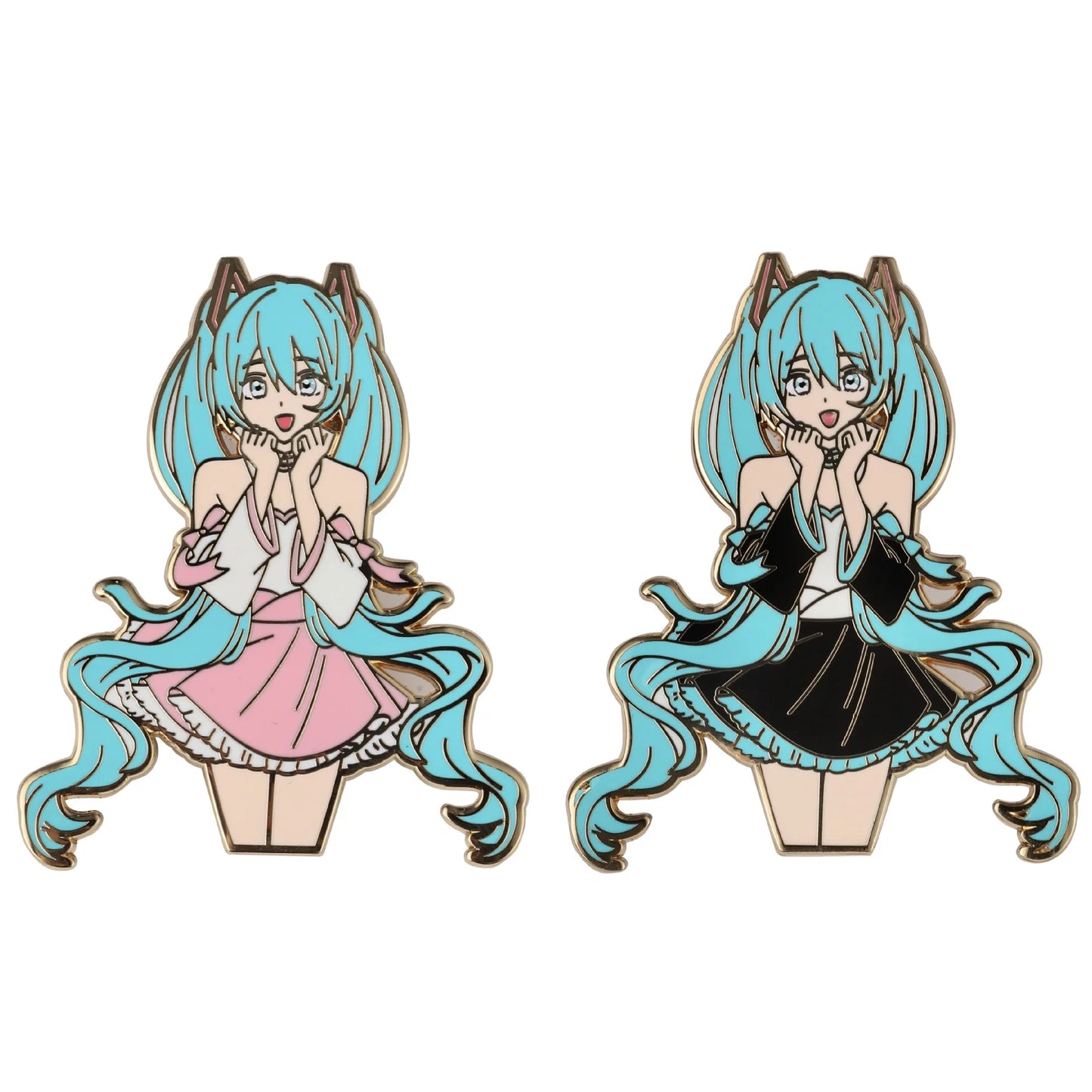 Hatsune Miku Metal Badge – Enamel-Style Brooch Accessory