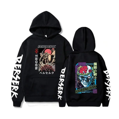 Berserk Guts Hoodies – Japanese Anime Streetwear Pullover for Men & Women
